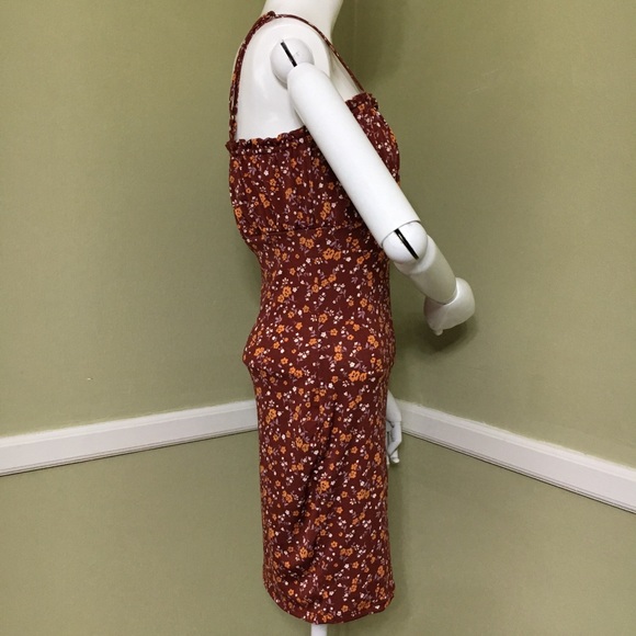 Bailey Blue Ditsy Tank Dress, Terracotta, sz M - Picture 4 of 8